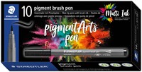 Brushpen pigment pen intens 1.0mm zwart 1 Stuk