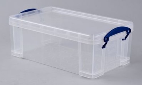 Opbergbox Really Useful 5l 340x200x125mm transp wt 1 Stuk