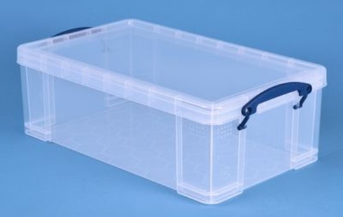 Opbergbox Really Useful 12 liter transparant wit 1 Stuk