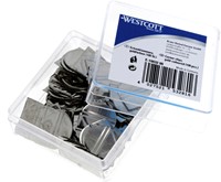 Hoekclips Westcott aluminium zilverkleurig 100 Stuk-3