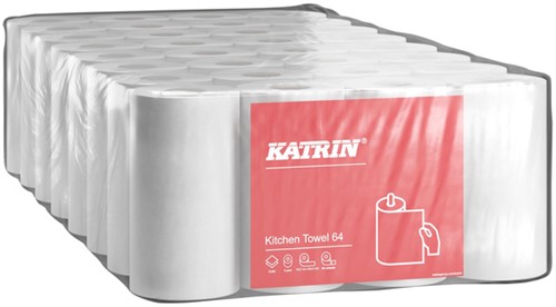 Keukenrol Katrin 2laags 64 vel wit 4 Rol-2