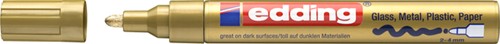 Viltstift edding 750 lak creatief rond 2-4mm goud 1 Stuk