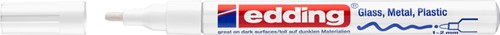 Viltstift edding 751 lak creatief rond 1-2mm wit 1 Stuk