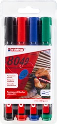 Viltstift edding 330 schuin 1-5mm assorti 4 Stuk
