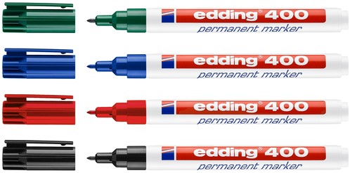 Viltstift edding 400 creatief rond 1mm assorti 4 Stuk-2