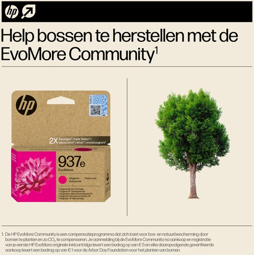 Inktcartridge HP 4S6W7NE 937E Evomore rood 1 Stuk-3