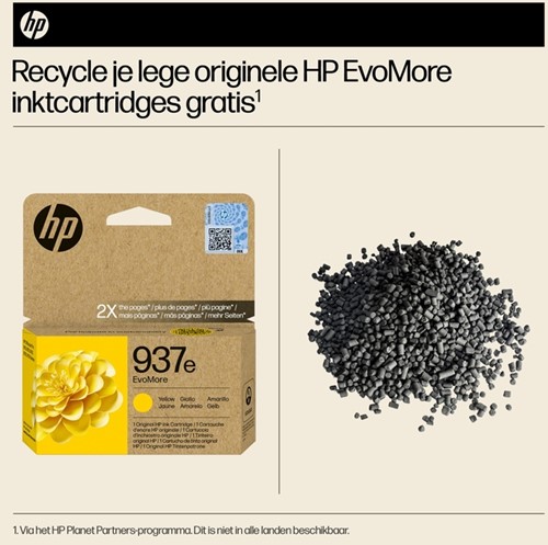 Inktcartridge HP 4S6W8NE 937E Evomore geel 1 Stuk-2