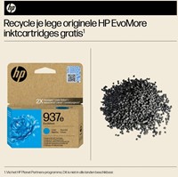 Inktcartridge HP 4S6W6NE 937E Evomore blauw 1 Stuk-2