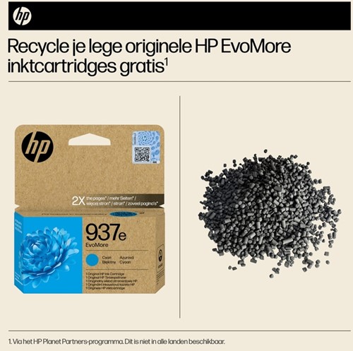 Inktcartridge HP 4S6W6NE 937E Evomore blauw 1 Stuk-2