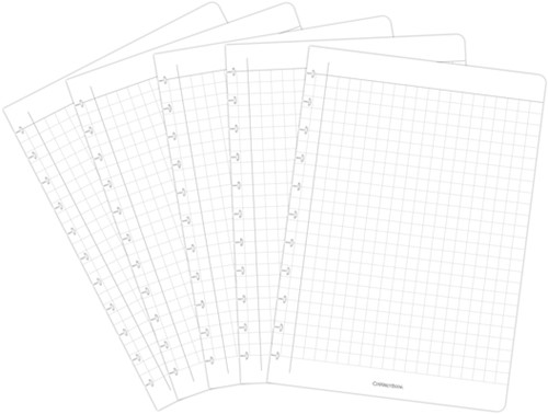 Uitbreidingsset Correctbook A4 ruit 10x10mm 5bld 5 Stuk