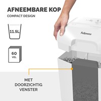 Papiervernietiger Fellowes LX25 4x37mm wit 1 Stuk-1