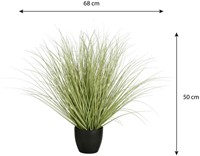 Kunstplant Mica Gras in plastic pot 1 Stuk-1