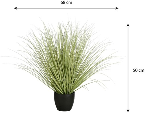 Kunstplant Mica Gras in plastic pot 1 Stuk-1