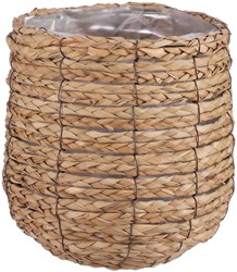 Plantenmand Mica Avalon zeegras rond l.bruin 1 Stuk