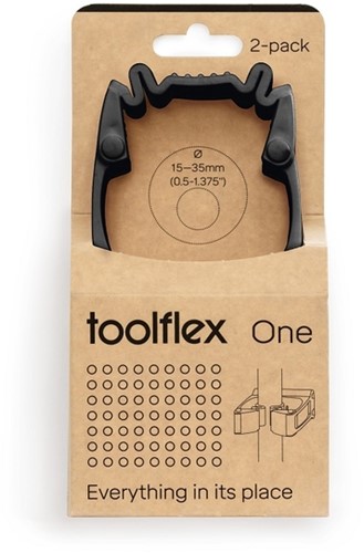Wandhouder Toolflex One 2 klem adap  15 tot 35 mm 2 Stuk
