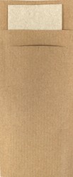Bestekzakje IEZZY 190x85mm kraft 500 Stuk