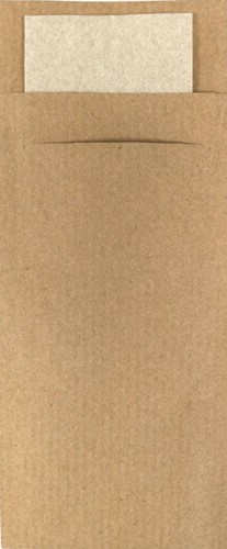 Bestekzakje IEZZY 190x85mm kraft 500 Stuk
