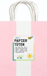 Tas handvat Folia kraftpapier 110gr 18x21x8cm 7kl 7 Stuk