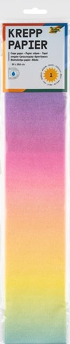 Crêpepapier Folia regenboog 250x50cm 10 kleuren 1 Stuk