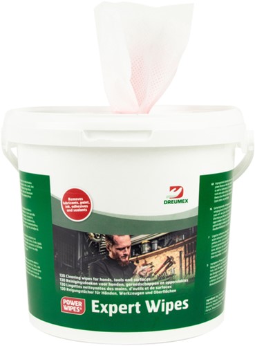 Reinigingsdoek Dreumex emmer 130 stuks wit 130 Vel