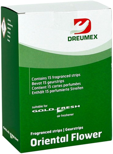 Luchtverfrisser Dreumex Gold Fresh Oriental Flower 15 Stuk-2