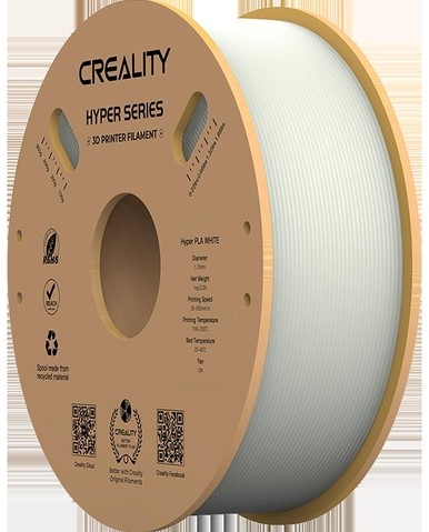 3D Filament Creality Hyper PLA 1.75mm Wit 1kg 1 Stuk