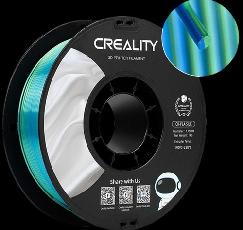 3D Filament Creality PLA 1.75mm Blauw Groen 1kg 1 Stuk