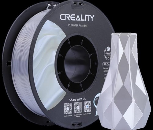 3D Filament Creality PLA 1.75mm Silk Zilver 1kg 1 Stuk