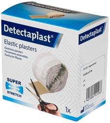 Elastische pleister Detectaplast bruin 6cmx5m 1 Rol