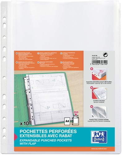 Showtas Oxford A4 PP 200µ glashelder 10 stuks 10 Stuk-2
