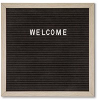 Letterbord Zwart 30 x 30 cm 1 Stuk