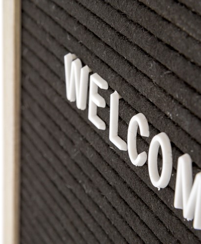 Letterbord Zwart 30 x 30 cm 1 Stuk-1