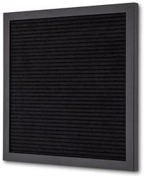Letterbord Zwart 30 x 30 cm met Zwarte Lijst 1 Stuk