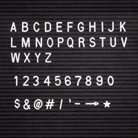 Letterbord IEZZY 30x30cm zwart hout 1 Stuk-4