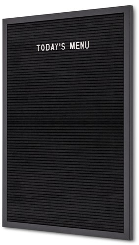 Letterbord IEZZY 40x60cm zwart hout 1 Stuk