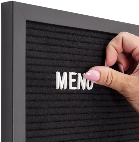 Letterbord IEZZY 40x60cm zwart hout 1 Stuk-1