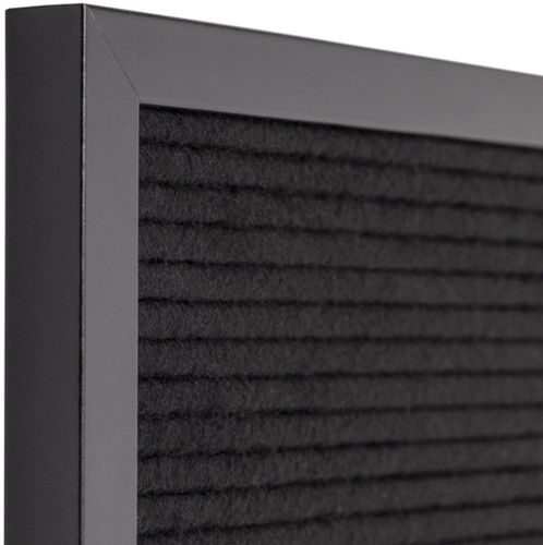 Letterbord Zwart 60 x 80 cm met Zwarte Lijst 1 Stuk-3