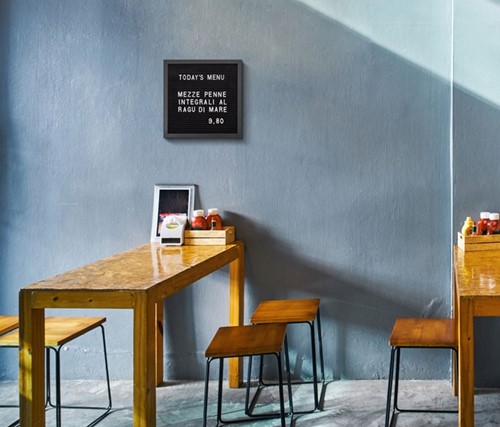 Letterbord Zwart 60 x 80 cm met Zwarte Lijst 1 Stuk-4