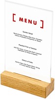 Menukaarthouder IEZZY T tafeldisplay A6 hout 1 Stuk-2