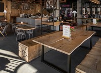 Houten Menuhouder T Tafeldisplay A6 Portret 1 Stuk-3
