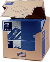 Lunchservet Tork Advanced achtstevouw donkerblauw 200 Vel-3