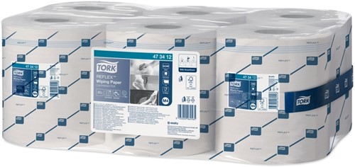Poetspapier Tork M4 Premium 1laags 340 vel wit 6 Rol