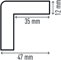 Beschermingsprofiel Durable C35 hoek 1m geel zwart 1 Stuk-3