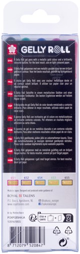 Gelschrijver Sakura Gelly Roll Gold Shadow 5 Stuk-3