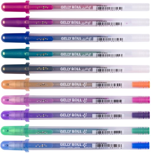 Gelschrijver Sakura Gelly Roll Gold Silver Shadow 10 Stuk