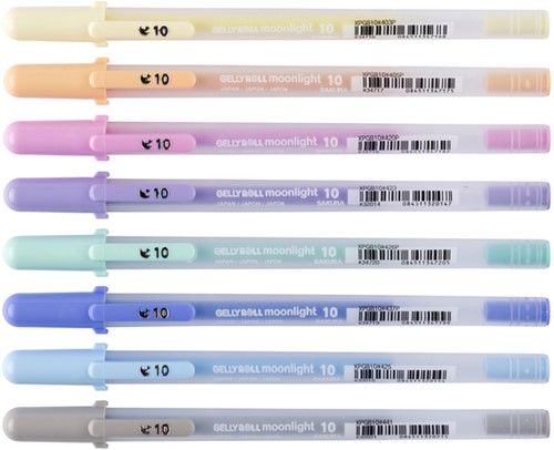 Gelschrijver Sakura Gelly Roll Moonlight 10 pastel 8 Stuk