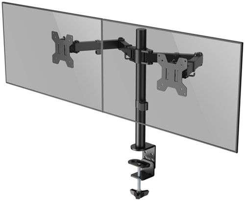 Monitorarm Quantore 2 schermen 17-27 inch zwart 1 Stuk