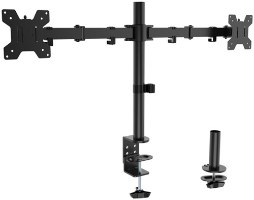 Monitorarm Quantore 2 schermen 17-27 inch zwart 1 Stuk-2