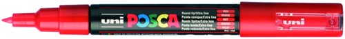 Verfstift Posca PC1MC EF rood 1 Stuk