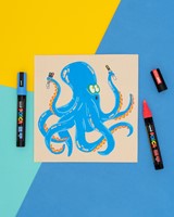Paintmarker Uni POSCA PC3M F 4st glitter warm 4 Stuk-1
